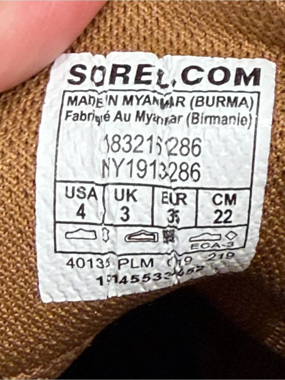 Sorel Two-Tone Brown and Black Duck Boots size 4